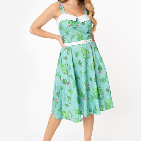 Unique Vintage | Dresses | Unique Vintage Mint Green Cactus Swing Dress | Poshmark Unique Vintage | Dresses | Unique Vintage Mint Green Cactus Swing Dress | Poshmark